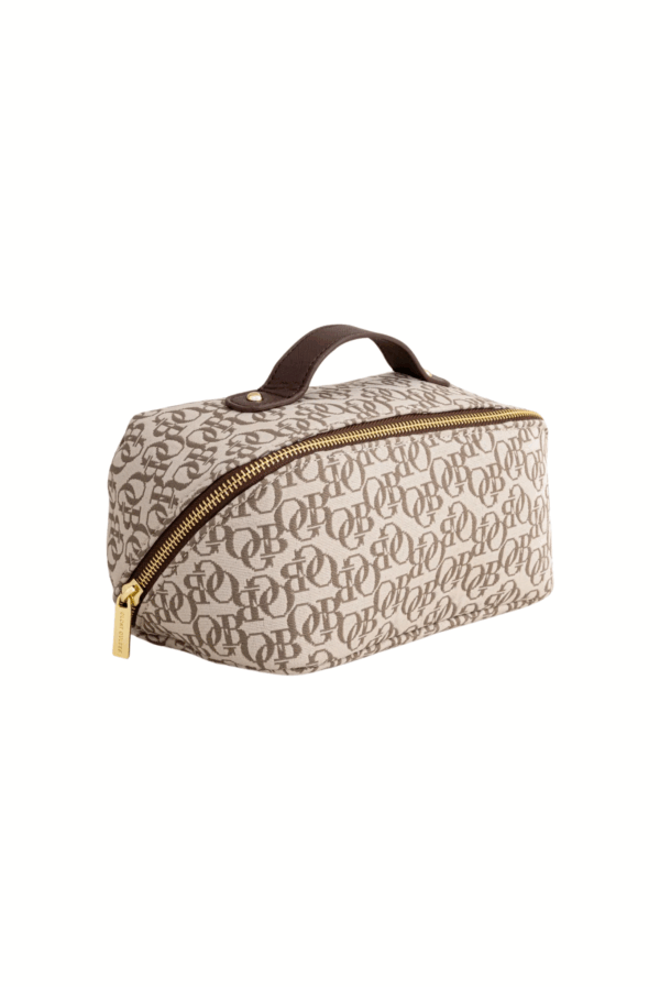 Small jacquard make-up bag
