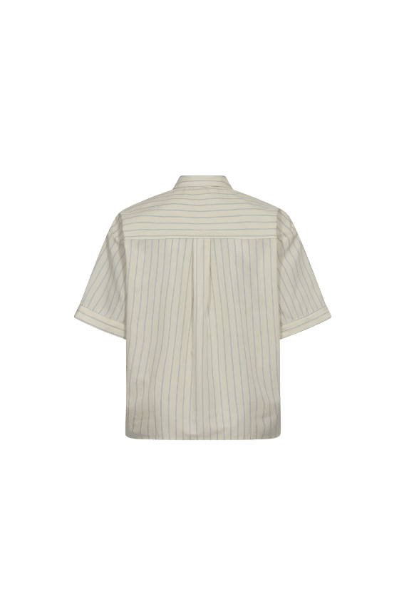 SimoCC Stripe SS Tie Shirt pale yellow - Afbeelding 2