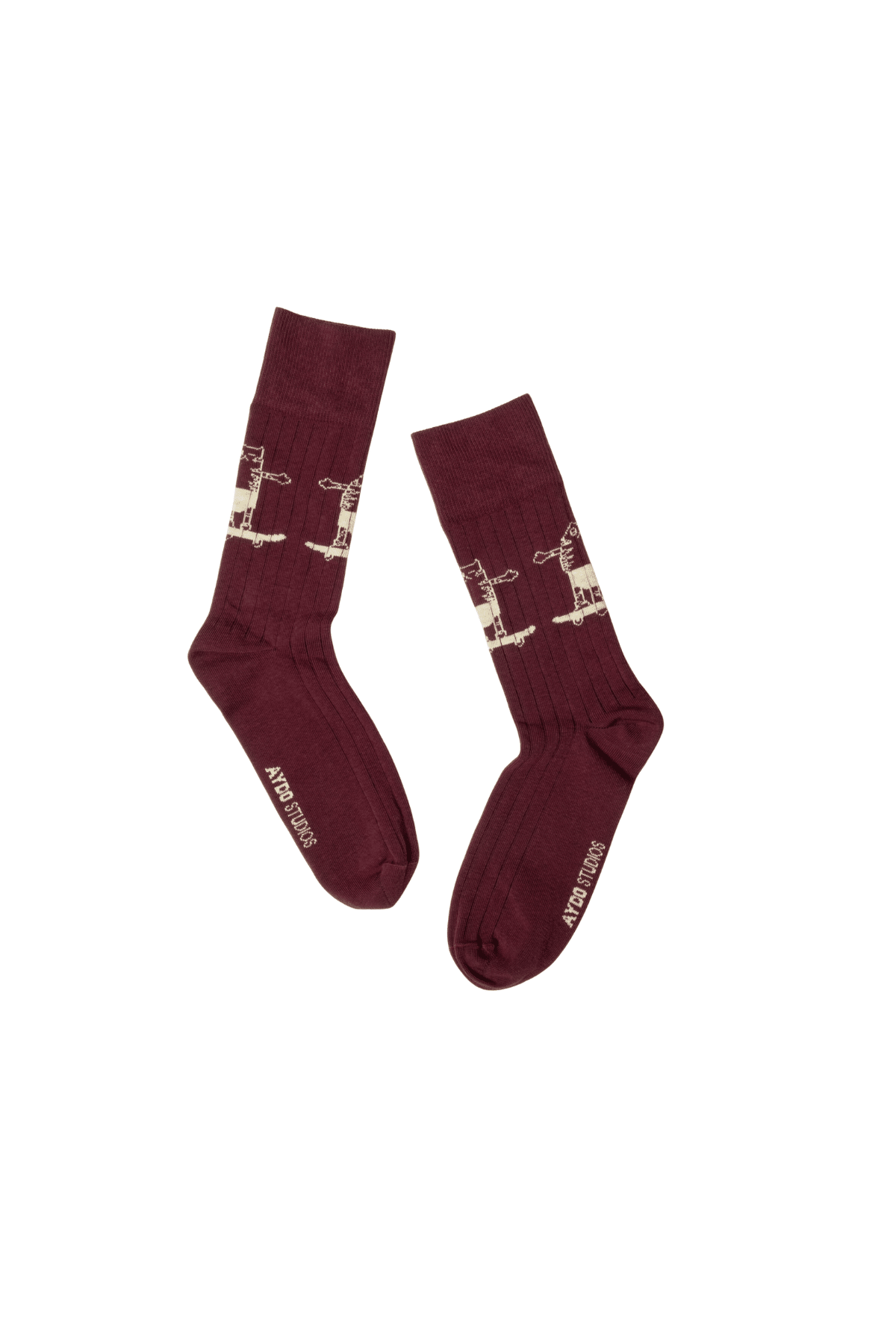 Cotton Tennis Sock Dark Fig