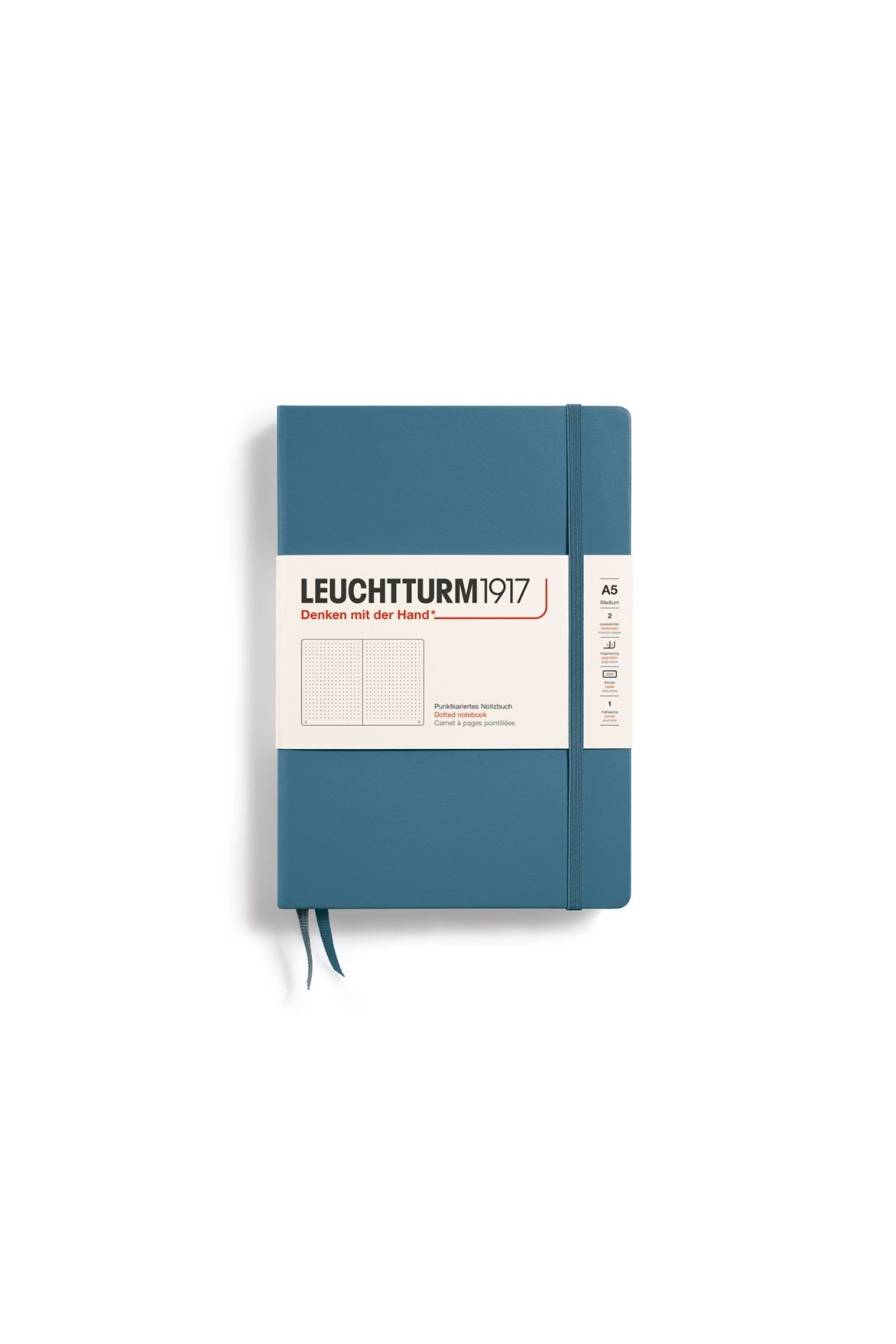 Notebook Hardcover Medium Stone Blue