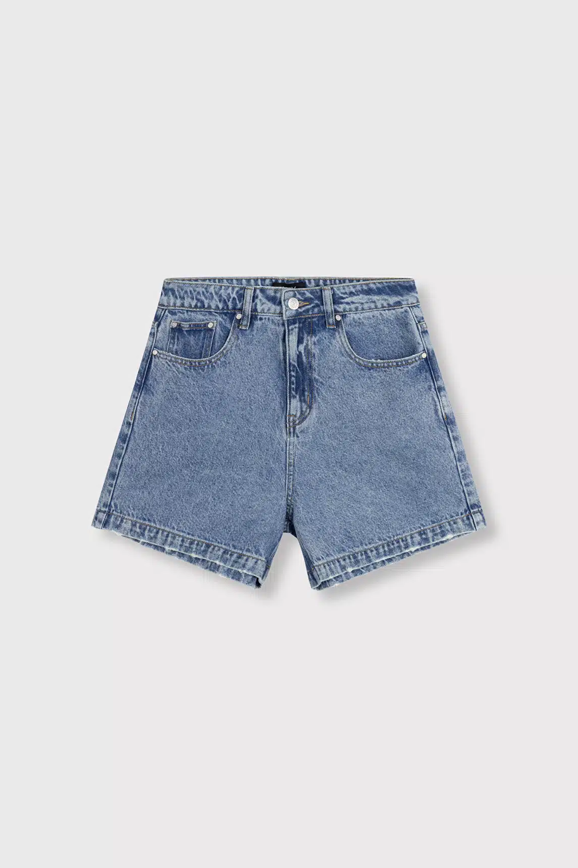 Woven bermuda shorts denim blue - Afbeelding 2