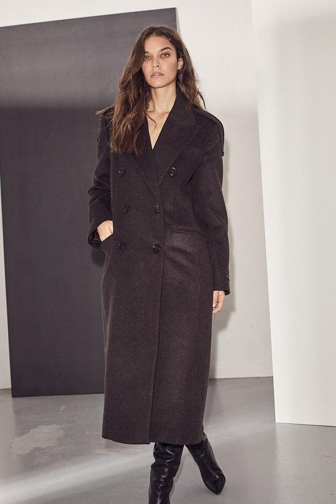 Lida Tailor Wool Coat Mocca